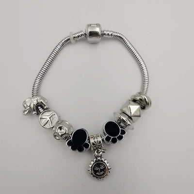 Black Paw Charm Bracelet - Pand0ra Like - Offer Hunts