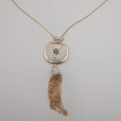 Majesty Necklace - Rose Gold with Crystals - Offer Hunts