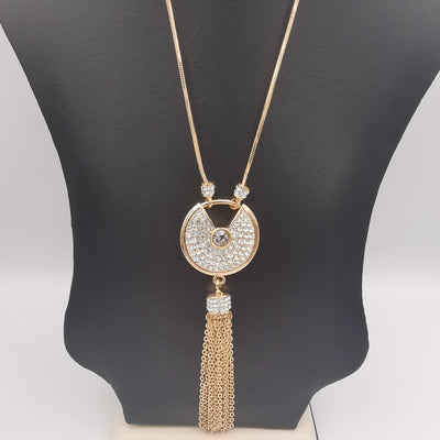 Majesty Necklace - Rose Gold with Crystals - Offer Hunts