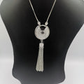 Majesty Necklace - Silver with Crystals - Offer Hunts