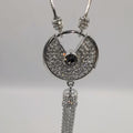 Majesty Necklace - Silver with Crystals - Offer Hunts
