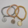 3 Bracelet Charm Set - Silver + Gold + Rose Gold - Offer Hunts