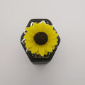 Sunflower Ring - Adjustable Size - Orange/Yellow and Silver/Gold Variations - Offer Hunts