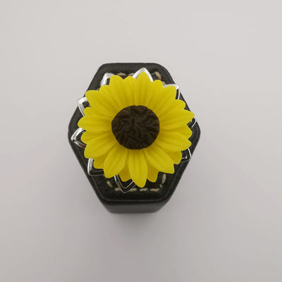 Sunflower Ring - Adjustable Size - Orange/Yellow and Silver/Gold Variations - Offer Hunts
