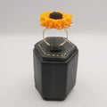 Sunflower Ring - Adjustable Size - Orange/Yellow and Silver/Gold Variations - Offer Hunts