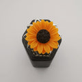 Sunflower Ring - Adjustable Size - Orange/Yellow and Silver/Gold Variations - Offer Hunts