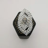 Double Oval Crystal Ring - Silver Adjustable Size - Offer Hunts