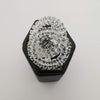 Double Circle Crystal Ring - Silver Adjustable Size - Offer Hunts