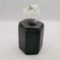 Double Circle Crystal Ring - Silver Adjustable Size - Offer Hunts