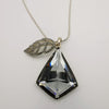 Stone Leaf Necklace - Rose Gold - Offer Hunts