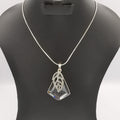 Stone Leaf Necklace - Rose Gold - Offer Hunts