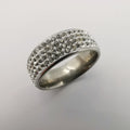 Full Round Zirconia Diamond Ring - Silver - Offer Hunts