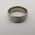 Full Round Zirconia Diamond Ring - Silver - Offer Hunts