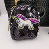 Black Unicorn Reversible Glitter Sequin Purse - Offer Hunts