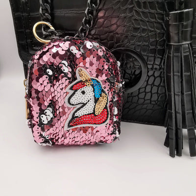 Pink Unicorn Reversible Glitter Sequin Purse - Offer Hunts