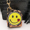 Bronze Smiley Glitter Sequin Purse - Offer Hunts