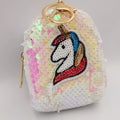 Rainbow Unicorn Reversible Glitter Sequin Purse - Offer Hunts