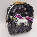 Black Unicorn Reversible Glitter Sequin Purse - Offer Hunts