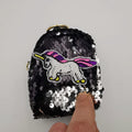Black Unicorn Reversible Glitter Sequin Purse - Offer Hunts
