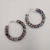 Glitter Round Earrings - Medium Size - 6 Colors - 2 Sizes - Offer Hunts