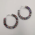 Glitter Round Earrings - Medium Size - 6 Colors - 2 Sizes - Offer Hunts