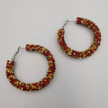 Glitter Round Earrings - Medium Size - 6 Colors - 2 Sizes - Offer Hunts