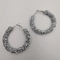 Glitter Round Earrings - Medium Size - 6 Colors - 2 Sizes - Offer Hunts