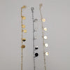 [3 Anklet Set] Round Button Design - Silver + Yellow Gold + Rose Gold - Offer Hunts