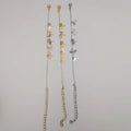 [3 Anklet Set] Butterfly Design - Silver + Yellow Gold + Rose Gold - Offer Hunts