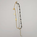 Fashion Star Anklet - 3 Layer - Black/Golden - Handmade - Offer Hunts