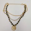 Fashion Tree Of Life Anklet - 3 Layer - Black/Golden - Handmade - Offer Hunts