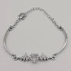 Heart Zirconia Diamond Bracelet - Silver - Offer Hunts