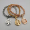 3 Bracelet Charm Set - Tree of Life - Silver + Gold + Rose Gold - Offer Hunts