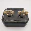 Amethyst Belle Twins Ring Set - Golden - Offer Hunts