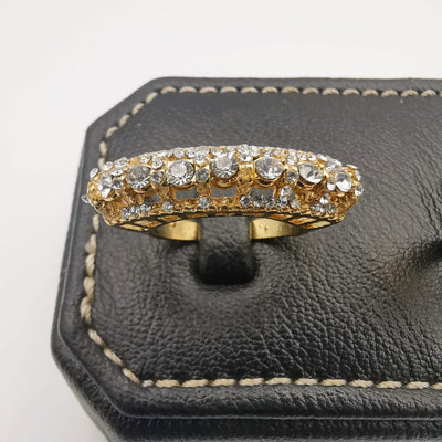 Amethyst Belle Twins Ring Set - Golden - Offer Hunts