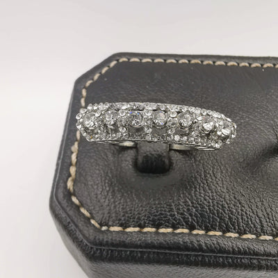 Amethyst Belle Twins Ring Set - Silver - Offer Hunts