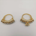 Amethyst Belle Twins Ring Set - Golden - Offer Hunts