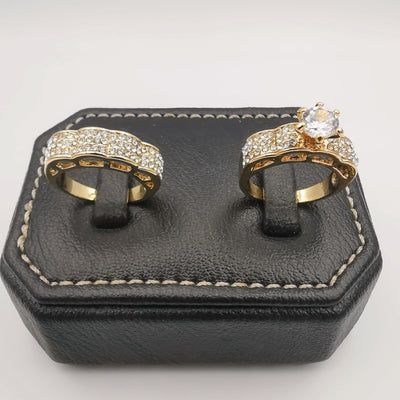 Feline Soul Twins Ring Set - Gold - Offer Hunts