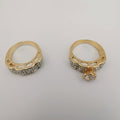 Feline Soul Twins Ring Set - Gold - Offer Hunts