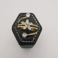 Spiral Heaven Beauty Zirconia Ring - Golden/Silver - Offer Hunts