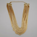 Royal 10 Chain Necklace - Golden, Silver and Multicolor - Offer Hunts