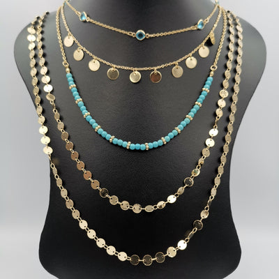 Dynasty Danglers 5 Layer Necklace - 6 Designs - Offer Hunts