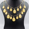 Oval Opolis 2 Layer Golden Necklace - 6 Colors - Offer Hunts