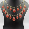 Oval Opolis 2 Layer Golden Necklace - 6 Colors - Offer Hunts