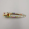 Double Pearl Hair Clip - Golden Rhinestone - Offer Hunts