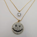 Smiley Double Layer Necklace - Offer Hunts