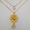 Flower Crystal Double Layer Necklace - Offer Hunts