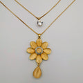 Flower Crystal Double Layer Necklace - Offer Hunts