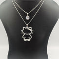 Hello Kitty Editions Double Layer Necklace - Golden and Silver - Offer Hunts