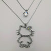 Hello Kitty Editions Double Layer Necklace - Golden and Silver - Offer Hunts